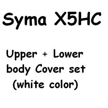 SYMA-X5HC-X5HW Quad Copter parts Upper + Lower body cover (X5HC white) - Click Image to Close